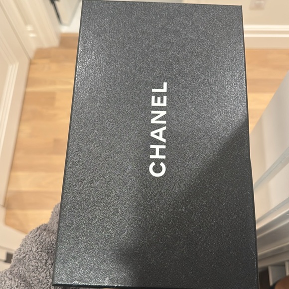 CHANEL Teal Velvet Ballet Flats - Picture 8 of 8